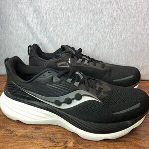 Saucony Hurricane 24 S20933-100 Men’s Size 14 Black Running Shoes Sneakers